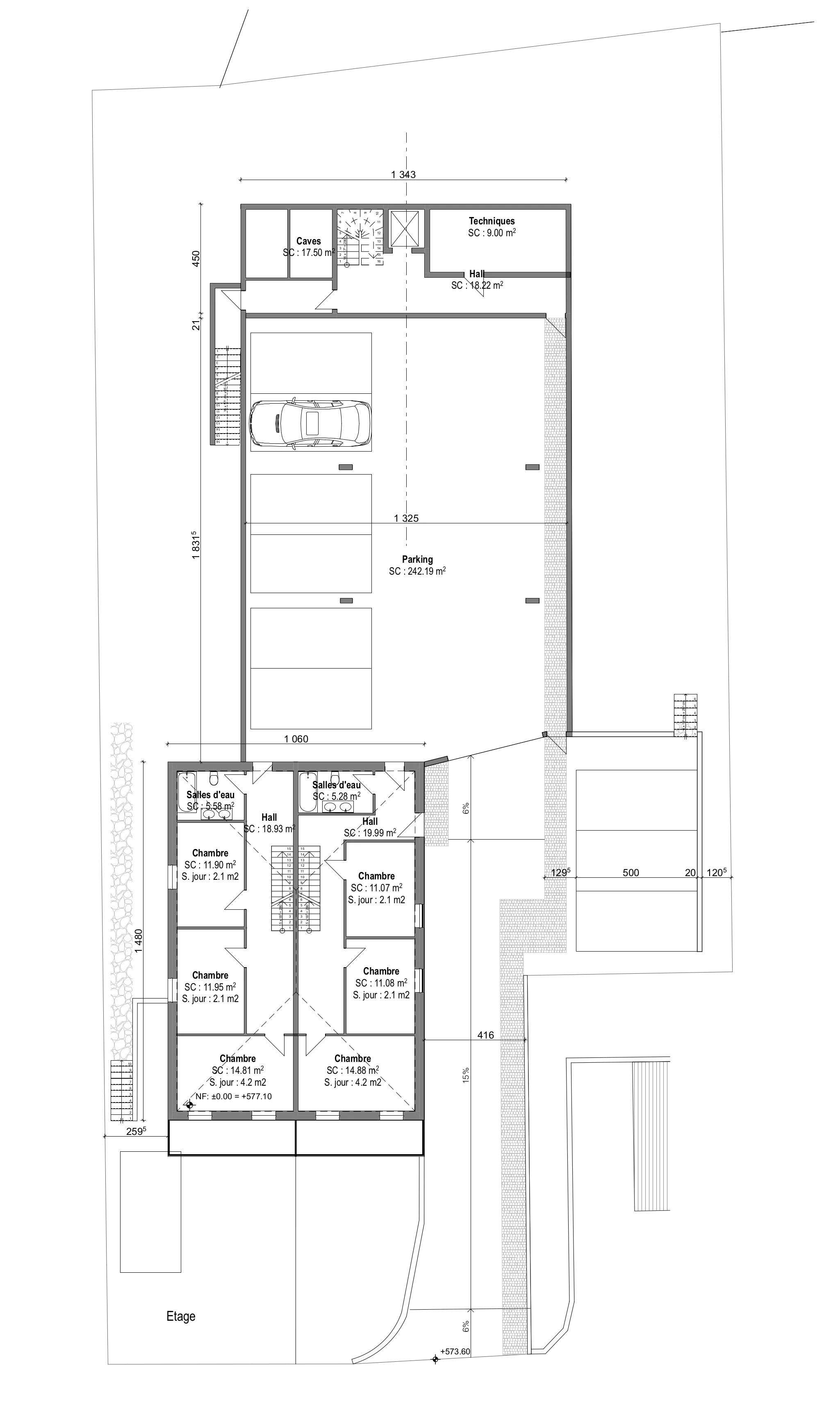 plan du 2eme étage