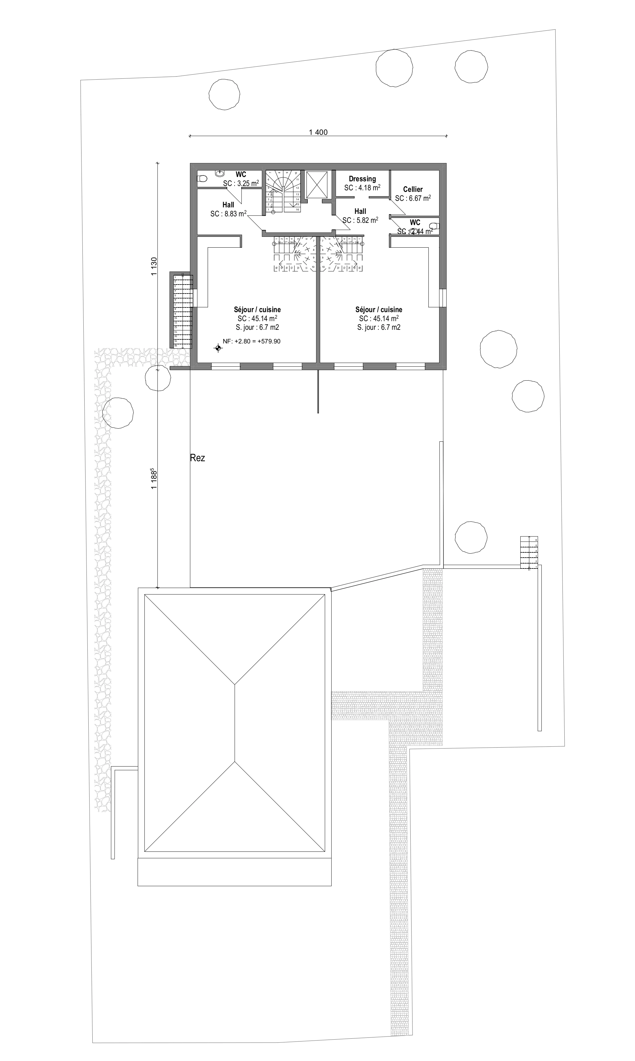 plan du 3eme étage