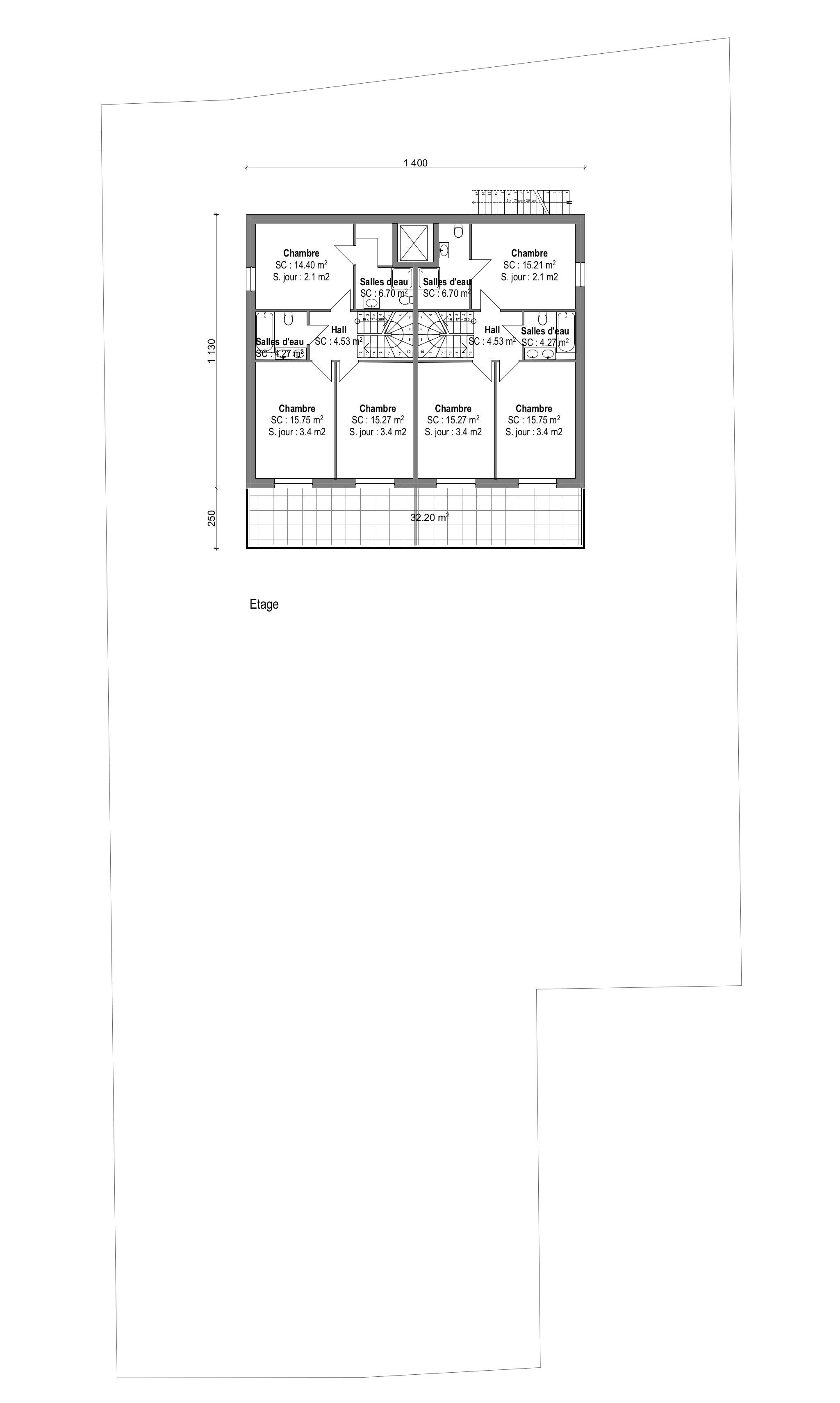 plan du 4eme étage