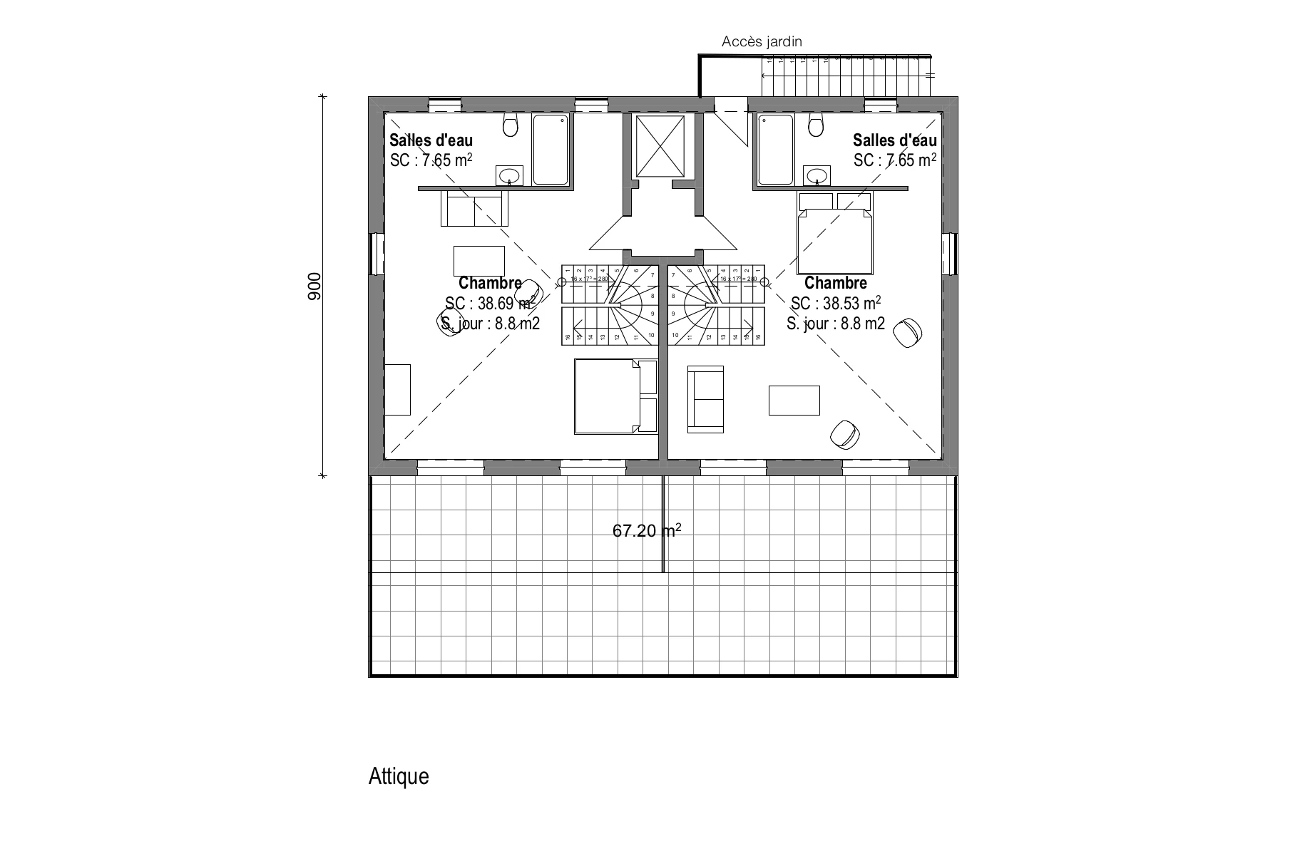 plan du 5eme étage