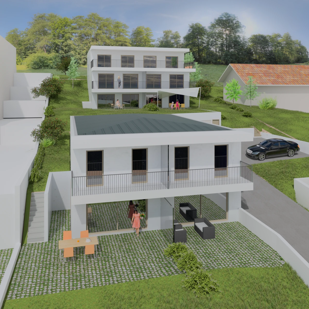 vue 3D de l'éxtérieur