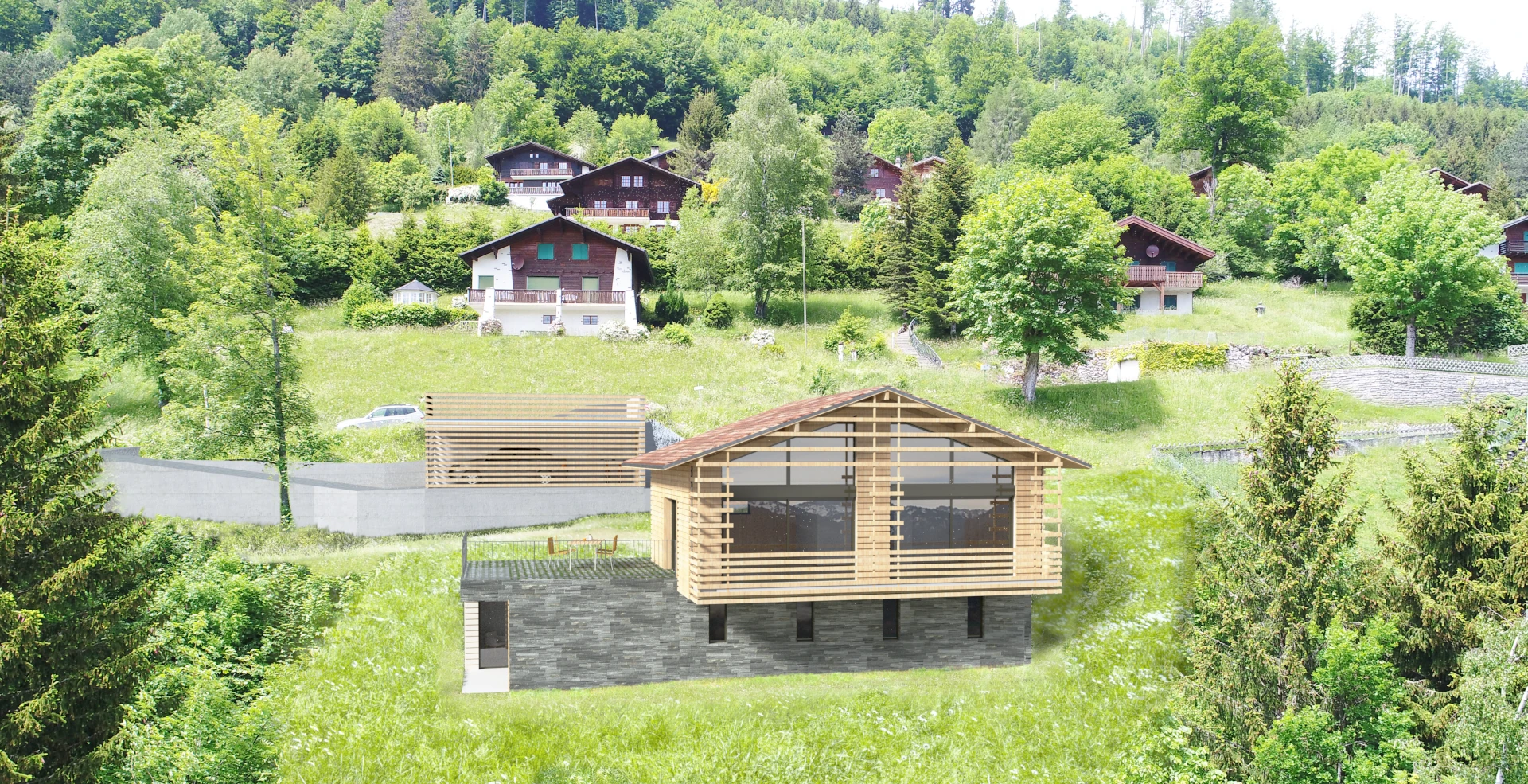 image 3D du chalet