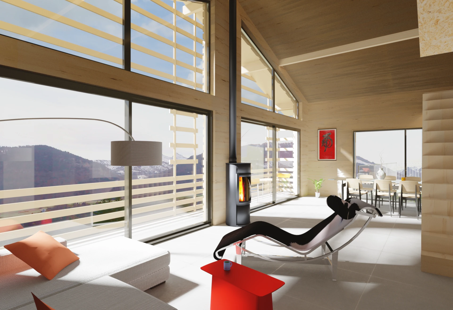 image 3D du chalet