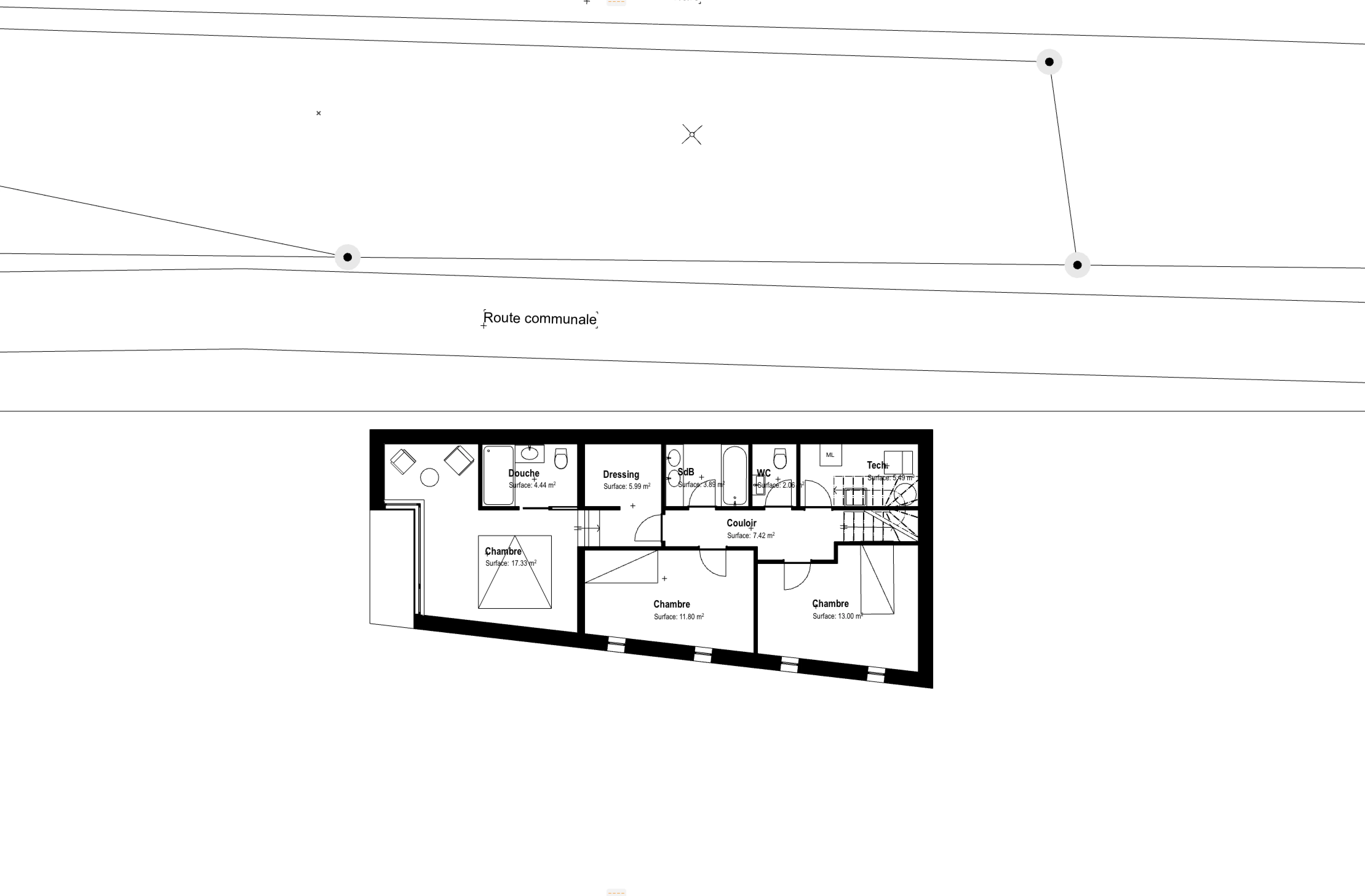 plan du chalet